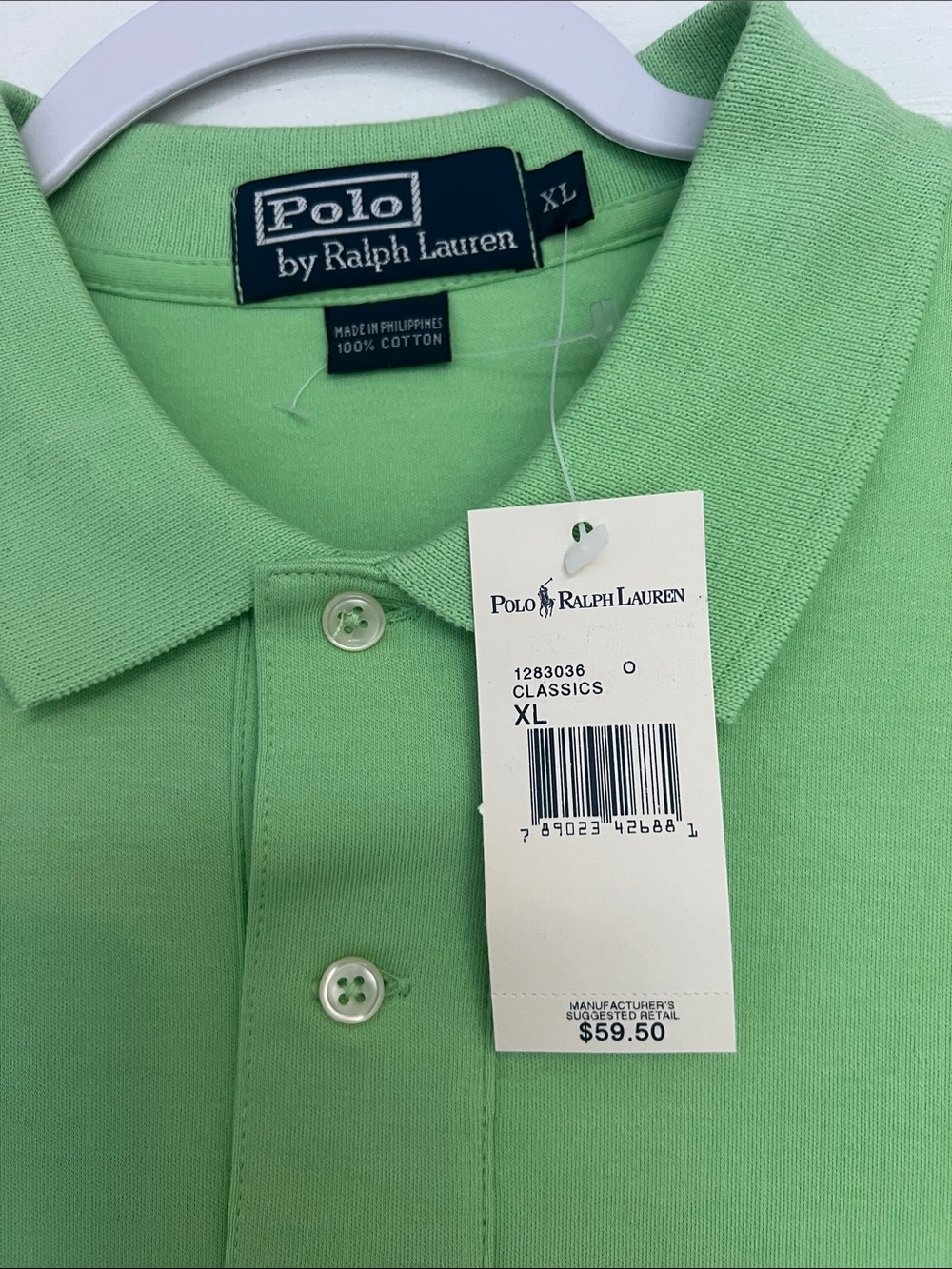 Polo by Ralph Lauren Light Green Men’s Short-Sleeve Polo Shirt.NWT.SZ-XL - Picture 2 of 7